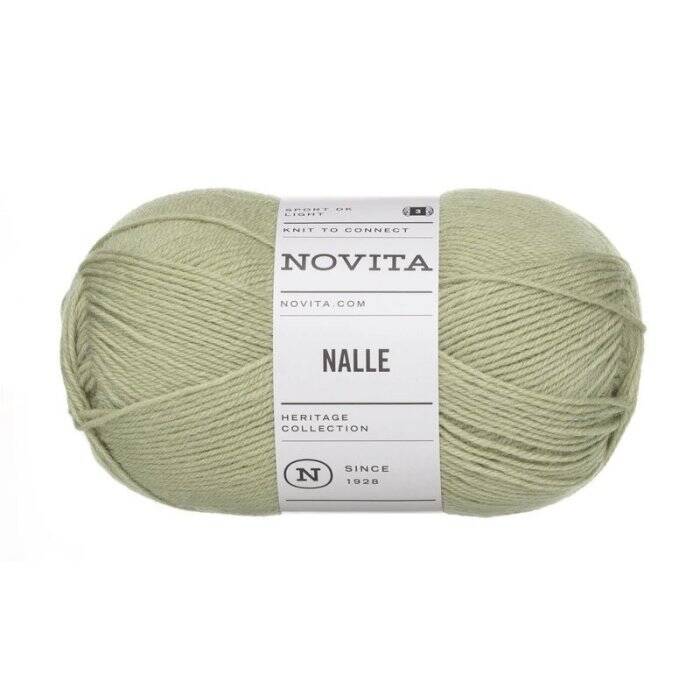 Novita Nalle, Vaalea salvia (3161) – Kestävä kotimainen sukkalanka | Jarmix.fi