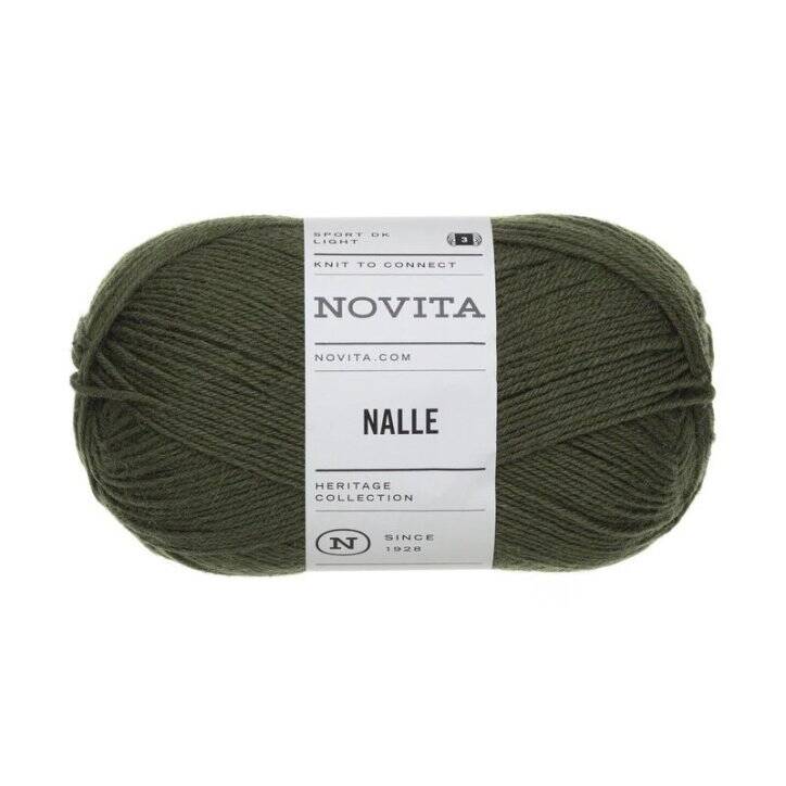 Novita Nalle, tummanvihreä/luonto (392) – Kestävä kotimainen sukkalanka | Jarmix.fi