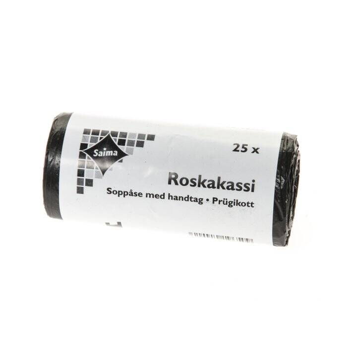 Roskapussi musta 30 l/25 kpl