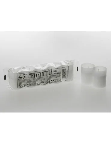 Lyhtykynttilä 5 kpl valkoinen