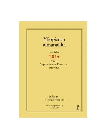 Yliopiston almanakka 2014