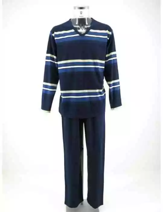 Miesten pyjama siniraita