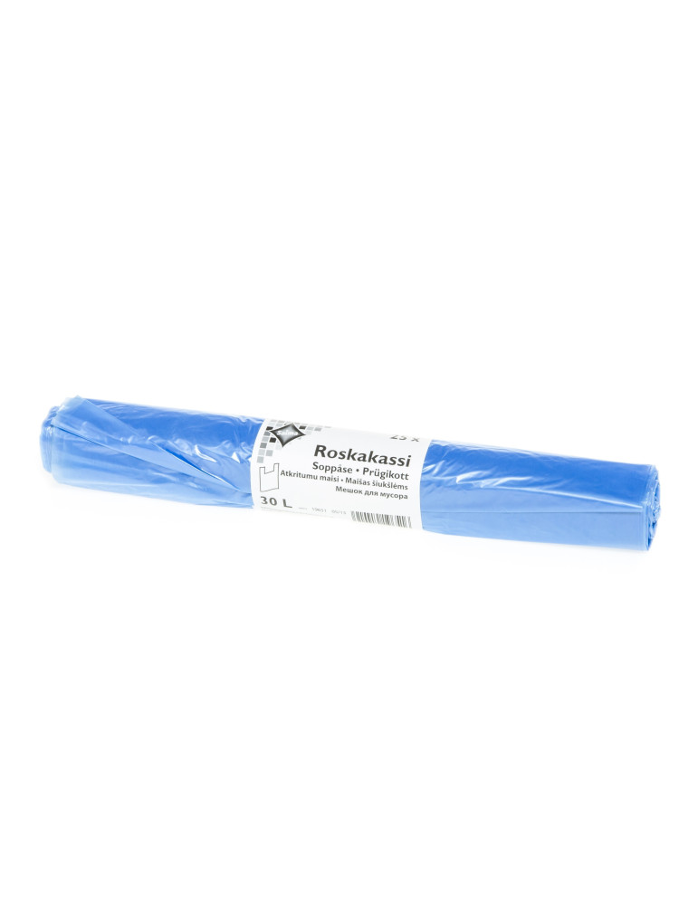 Roskapussi 30 l/25 kpl sininen