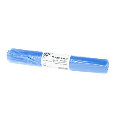 Roskapussi 30 l/25 kpl sininen