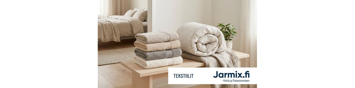 Tekstiilit kotiin ja pukeutumiseen netistä | Jarmix.fi